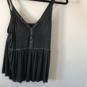 Navy Blue AEO Flowy Top